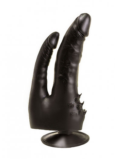 Фаллоимитатор на присоске черный 17 см — Твой Каприз