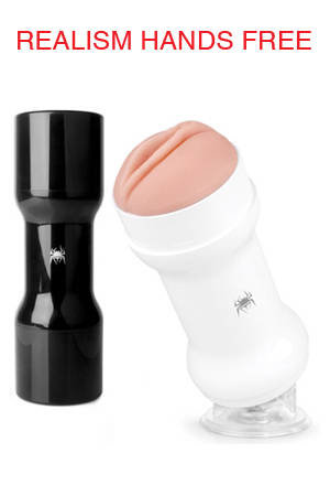 Мастурбатор Spider Realism вагина hands free черный — Твой Каприз