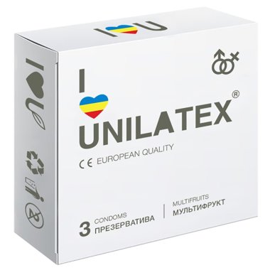 Мультифруктовые цветные презервативы Unilatex Multifruit — Твой Каприз