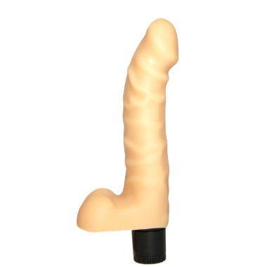 Вибромассажер №17 реалистичный с изогнутой головкой — Твой Каприз