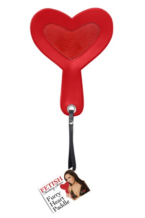 Шлепалка в форме сердца FURRY HEART PADDLE фото 1 — Твой Каприз