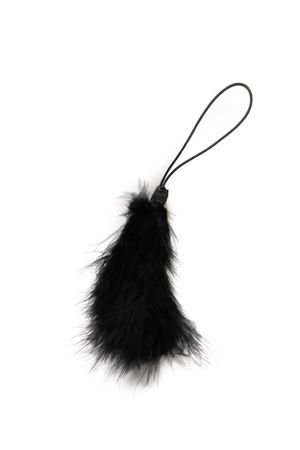 Стэк с перьями  SCANDAL BLACK FEATHER черный — Твой Каприз