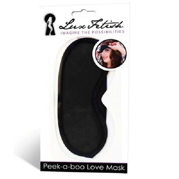 Маска черная на глаза PEEK-A-BOO LOVE MASK фото 1 — Твой Каприз