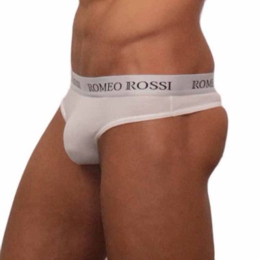 Белые мужские стринги — Твой Каприз