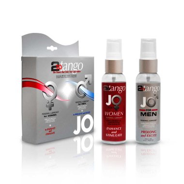 Набор возбуждающих любрикантов для мужчин и женщин JO 2-To-Tango, 2х75 мл. — Твой Каприз