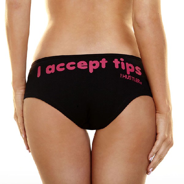 Женские трусики HUSTLER I ACCEPT TIPS фото 1 — Твой Каприз
