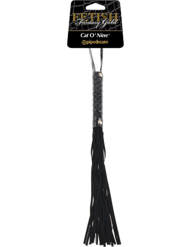 Плетка Cat O' Nine из лаковой кожи — Твой Каприз