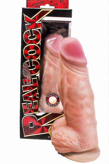 Фаллоимитатор Гигант на присоске Кибер-кожа 23,5 см — Твой Каприз