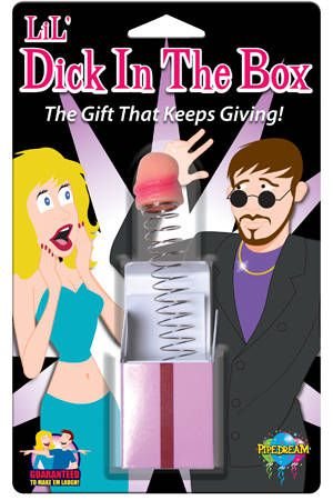 Фаллос на пружине Lil Dick in a Box — Твой Каприз