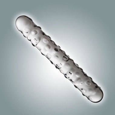 Двусторонний нереалистичный фаллоимитатор из стекла — Твой Каприз