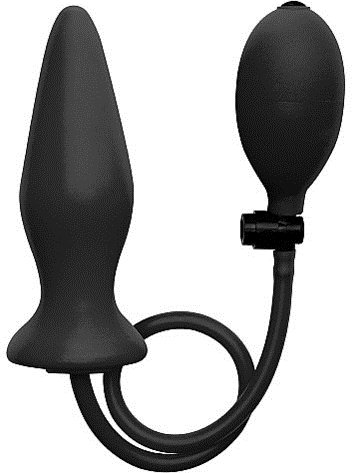 Анальный стимулятор с грушей Inflatable Silicone Plug — Твой Каприз