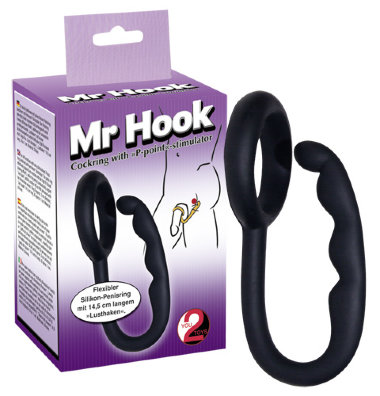 Эрекционное кольцо с анальным стимулятором MR HOOK — Твой Каприз