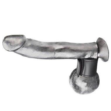 Хомут-утяжка для мошонки из искусственной кожи на липучке VELCRO BALL STRETCHER — Твой Каприз