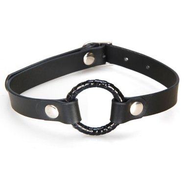 Кляп с кольцом черного цвета — Твой Каприз