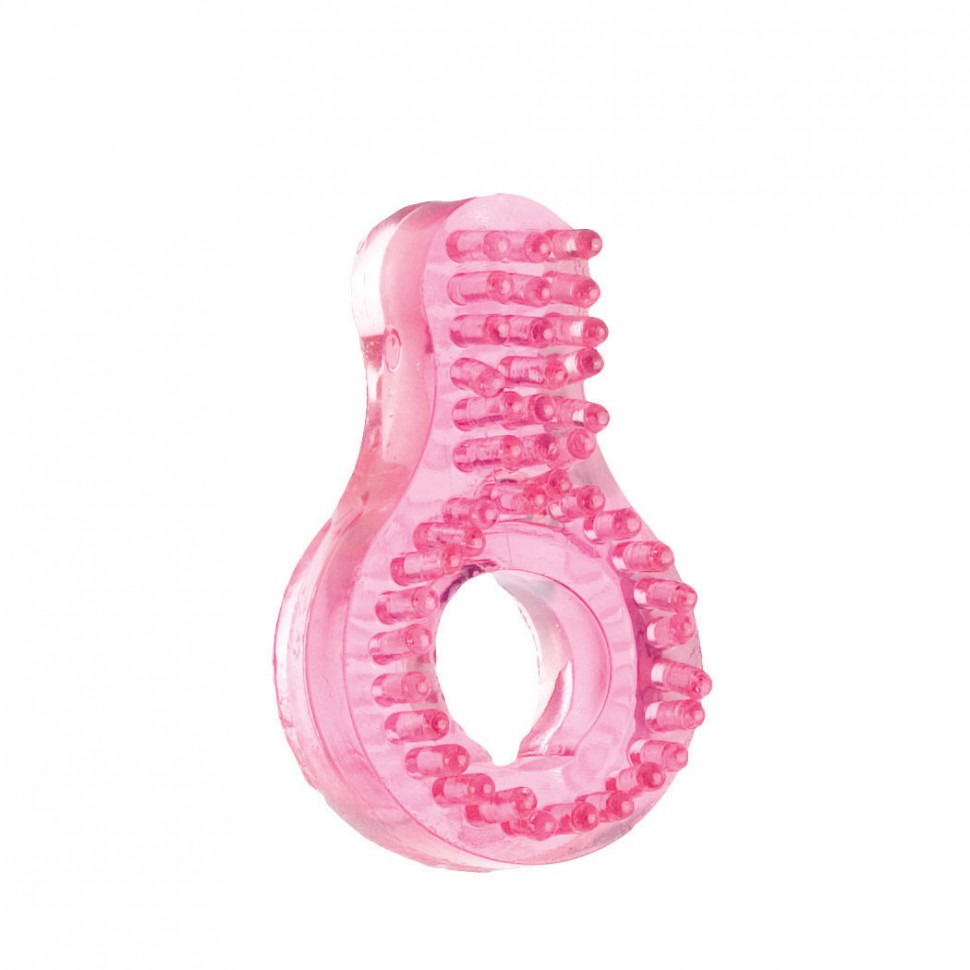 Эрекционное кольцо Stretch Stimulator Sleeve - Noduled Pink фото 1 — Твой Каприз