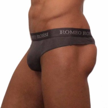 Темно-серые трусы мужские стринги — Твой Каприз