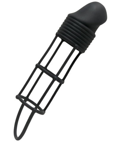 Насадка на пенис Ribbed Cockcage Black — Твой Каприз