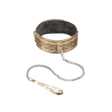 Ошейник с поводком с мягким мехом SITABELLA BDSM — Твой Каприз