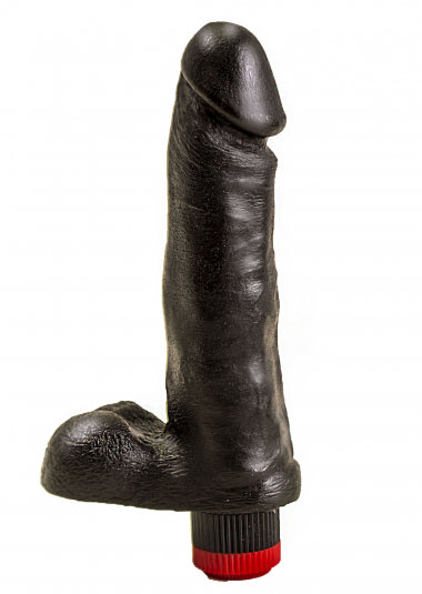 Вибромассажер черный 19 см — Твой Каприз