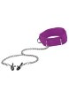 Воротник с зажимами для сосков Velcro Collar Purple OUCH фото 1 — Твой Каприз