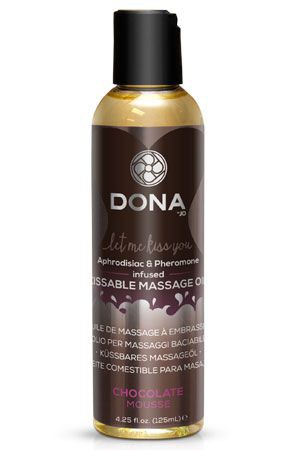 Вкусовое массажное масло DONA Chocolate Mousse фото 1 — Твой Каприз
