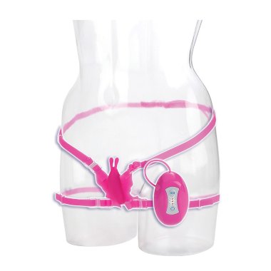 Стимулятор клитора 7-Function Silicone Love Rider Butterfly Bliss из силикона розовый — Твой Каприз