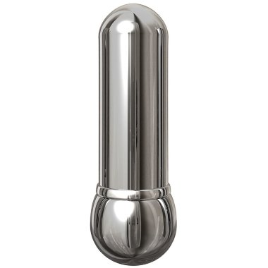 Вибромассажер рельефный серебристый - SILVER SMALL — Твой Каприз