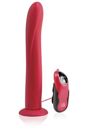 Насадка для страпона Fetish Fantasy Elite 10 с вибрацией красная — Твой Каприз