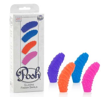 Набор Posh Silicone Finger Teasers Swirls: четыре насадки на палец из силикона — Твой Каприз