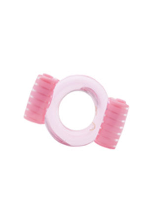 Эрекционное кольцо Duovibrus I с вибрацией розовое — Твой Каприз