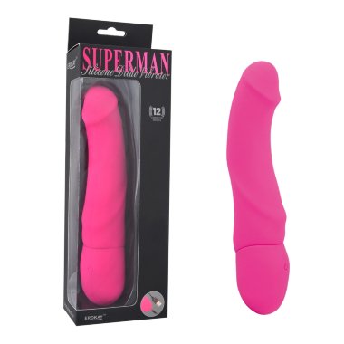 Вибратор Rechargeable Silicone Dildo PINK — Твой Каприз