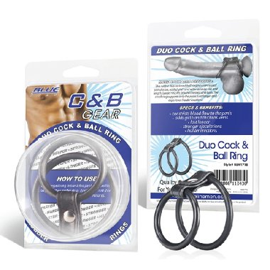 Двойное эрекционное кольцо на пенис и мошонку — Твой Каприз