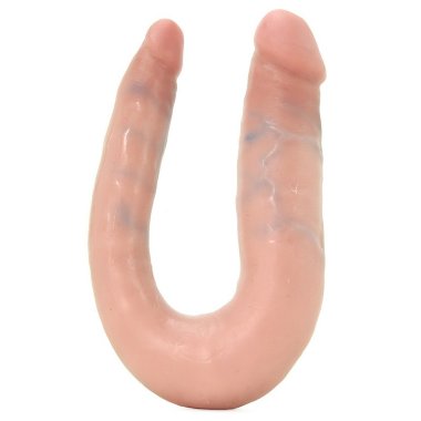 Фаллоимитатор двухсторонний U-SHAPED малый DOUBLE TROUBLE — Твой Каприз