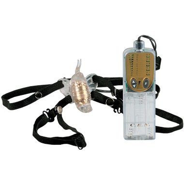 Стимулятор клитора на ремнях Impulse Micro Butterfly с вибрацией прозрачный — Твой Каприз