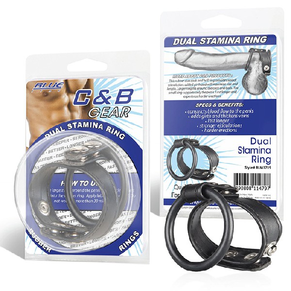 Двойное кольцо выносливости на пенис DUAL STAMINA RING фото 1 — Твой Каприз