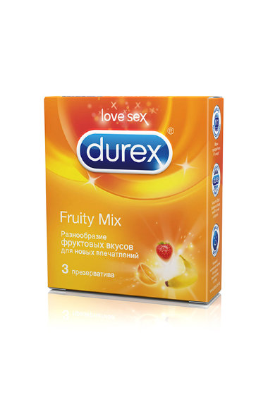 Презервативы с фруктовыми вкусами Durex Fruity Mix — Твой Каприз