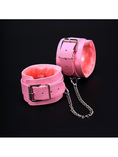 Оковы розовые с мехом винил — Твой Каприз