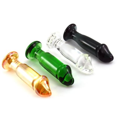 Стеклянный анальный фаллос на подставке — Твой Каприз