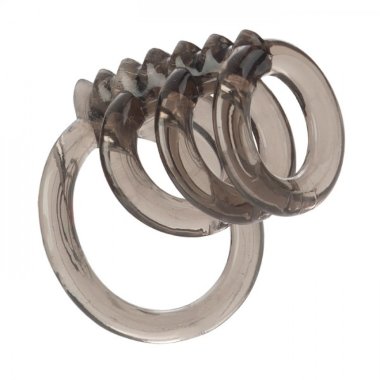 Насадка на пенис и мошонку из 4 колец — Твой Каприз