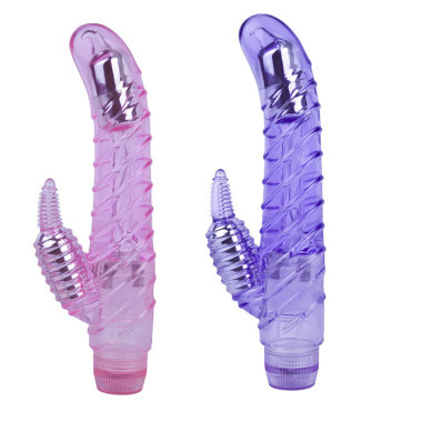 Классический женский G-вибратор с отростком для клитора — Твой Каприз