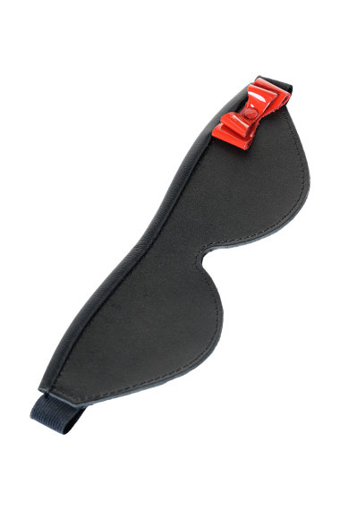 Маска на глаза закрытого типа с красным лаковым бантом — Твой Каприз