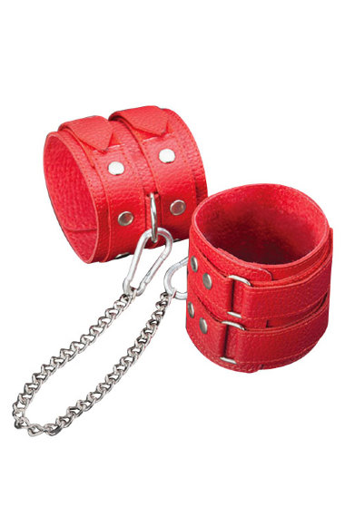 Кожаные оковы на ноги на цепи Sitabella — Твой Каприз