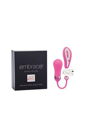 Вибро-яйцо EMBRACE LOVERS REMOTE с дистанционным пультом розовое фото 1 — Твой Каприз