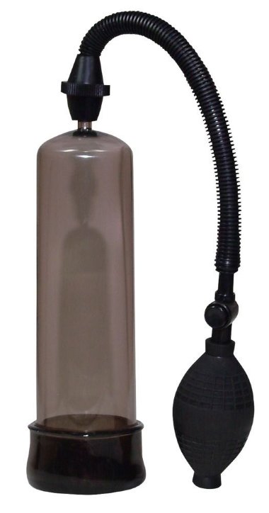 Вакуумная помпа черного цвета - 20 см — Твой Каприз