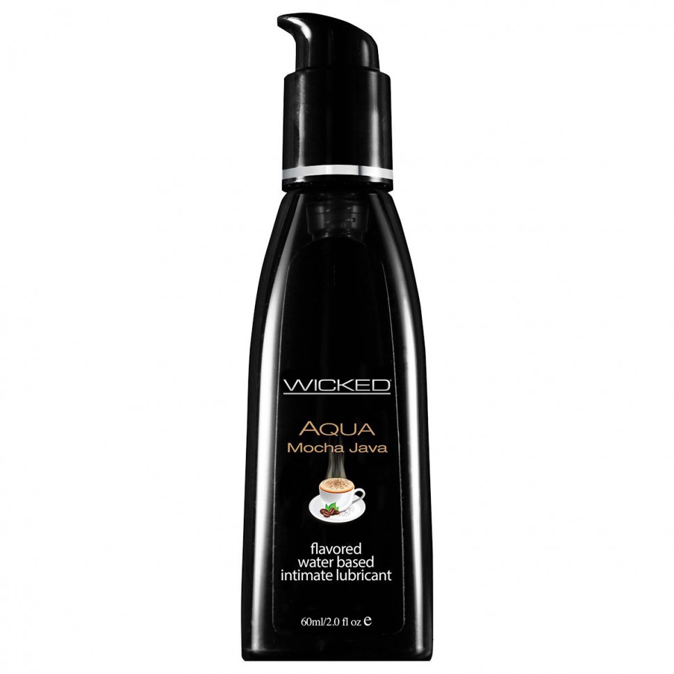 Лубрикант со вкусом кофе мокка WICKED AQUA Mocha Java 60 мл фото 1 — Твой Каприз