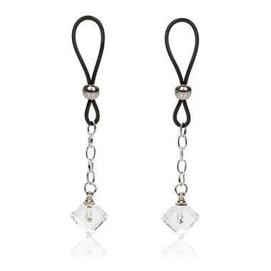 Регулируемые подвески на соски с кристаллами Nipple Play — Твой Каприз