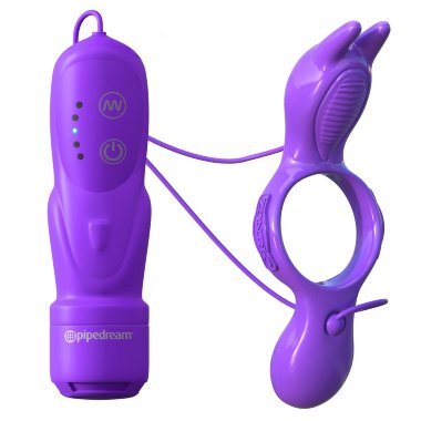 Эрекционное кольцо His And Hers Ultimate Rabbit фиолетовое с вибрацией — Твой Каприз