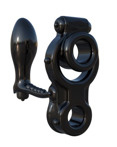 Эрекционное кольцо на пенис и мошонку с анальной стимуляцией Ironman Ass-Gasm — Твой Каприз