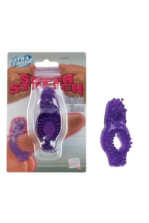 Эрекционное кольцо SUPR STRETCH STYLE D стимулирующее фиолетовое — Твой Каприз