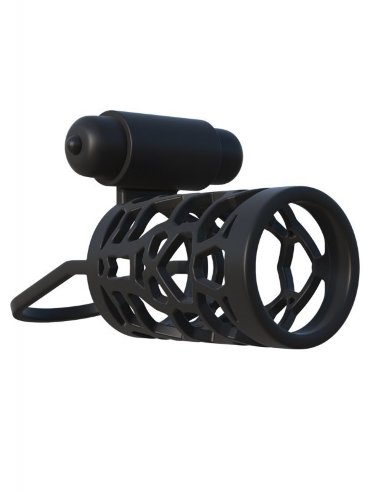 Вибро насадка открытого типа с петлей для мошонки C-Ringz — Твой Каприз